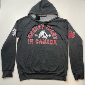 NEW Men's Hockey Night In Canada Heather Grey Pullover Hoodie